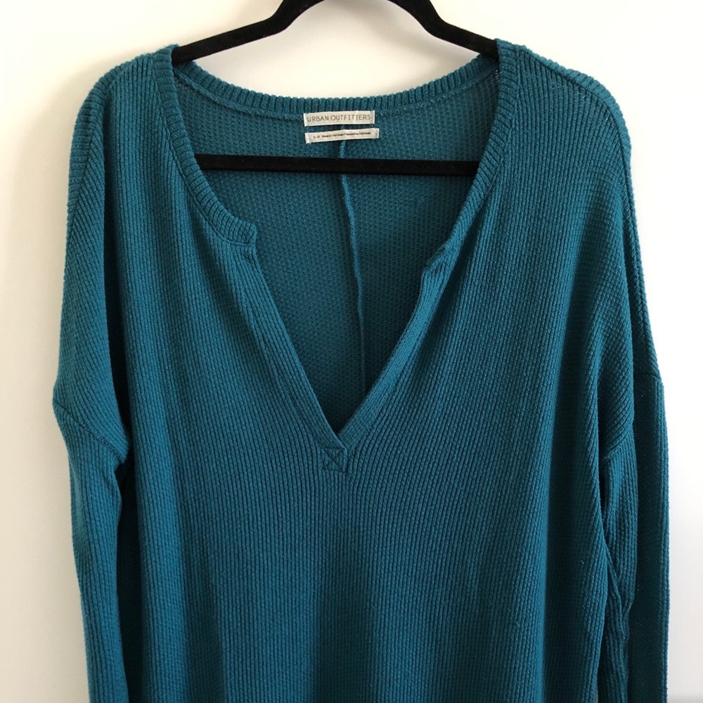Urban outfitters long sleeve with a deep V front